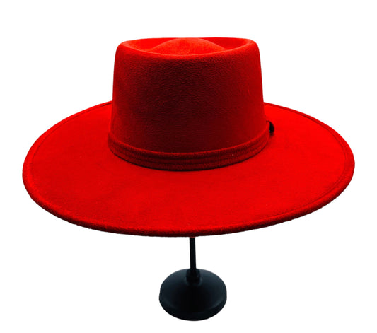 Cabo Vegan Suede Boater Hat