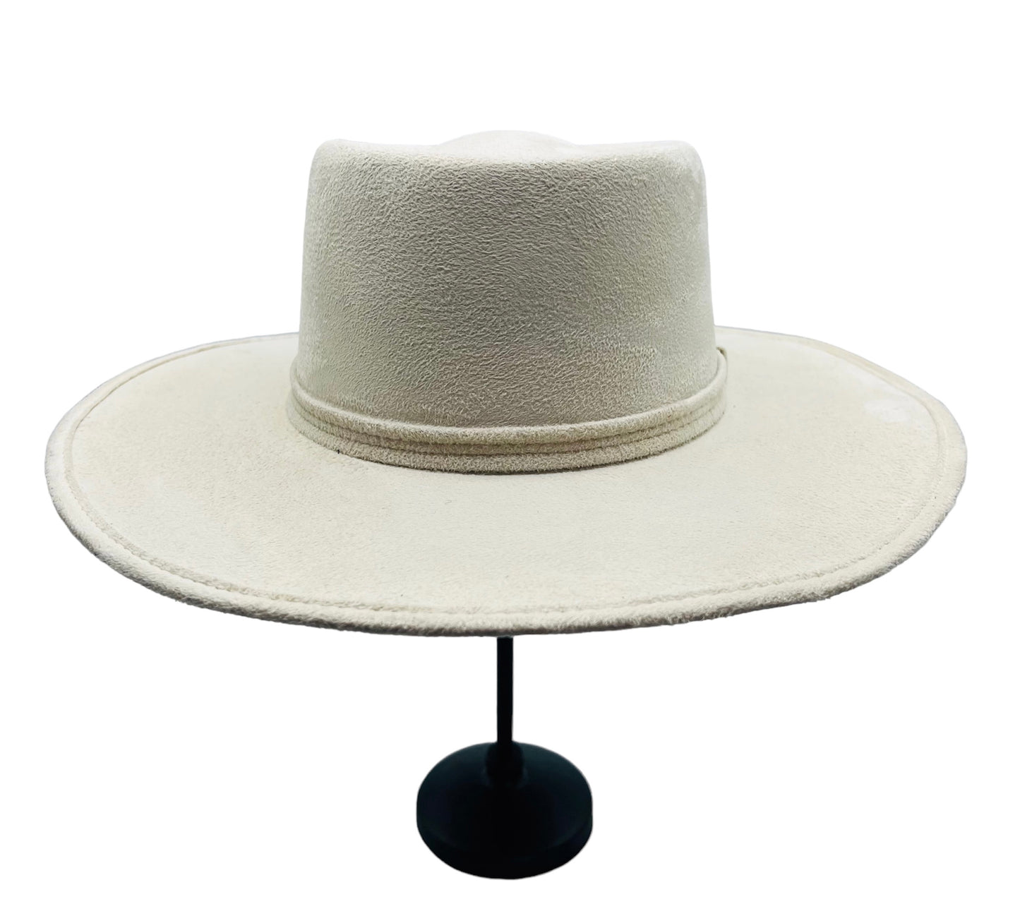 Victorious Vegan Suede Boater Hat