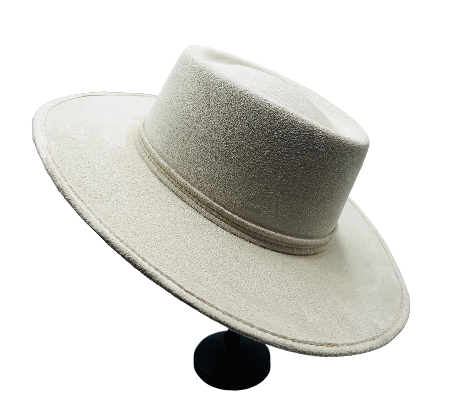 Victorious Vegan Suede Boater Hat