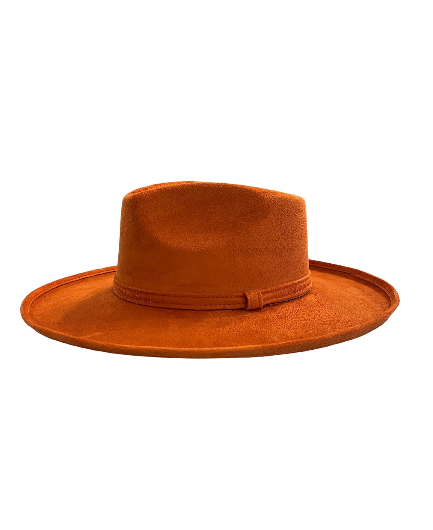 Fall-ing in Love Vegan Suede Pencil Brim Fedora