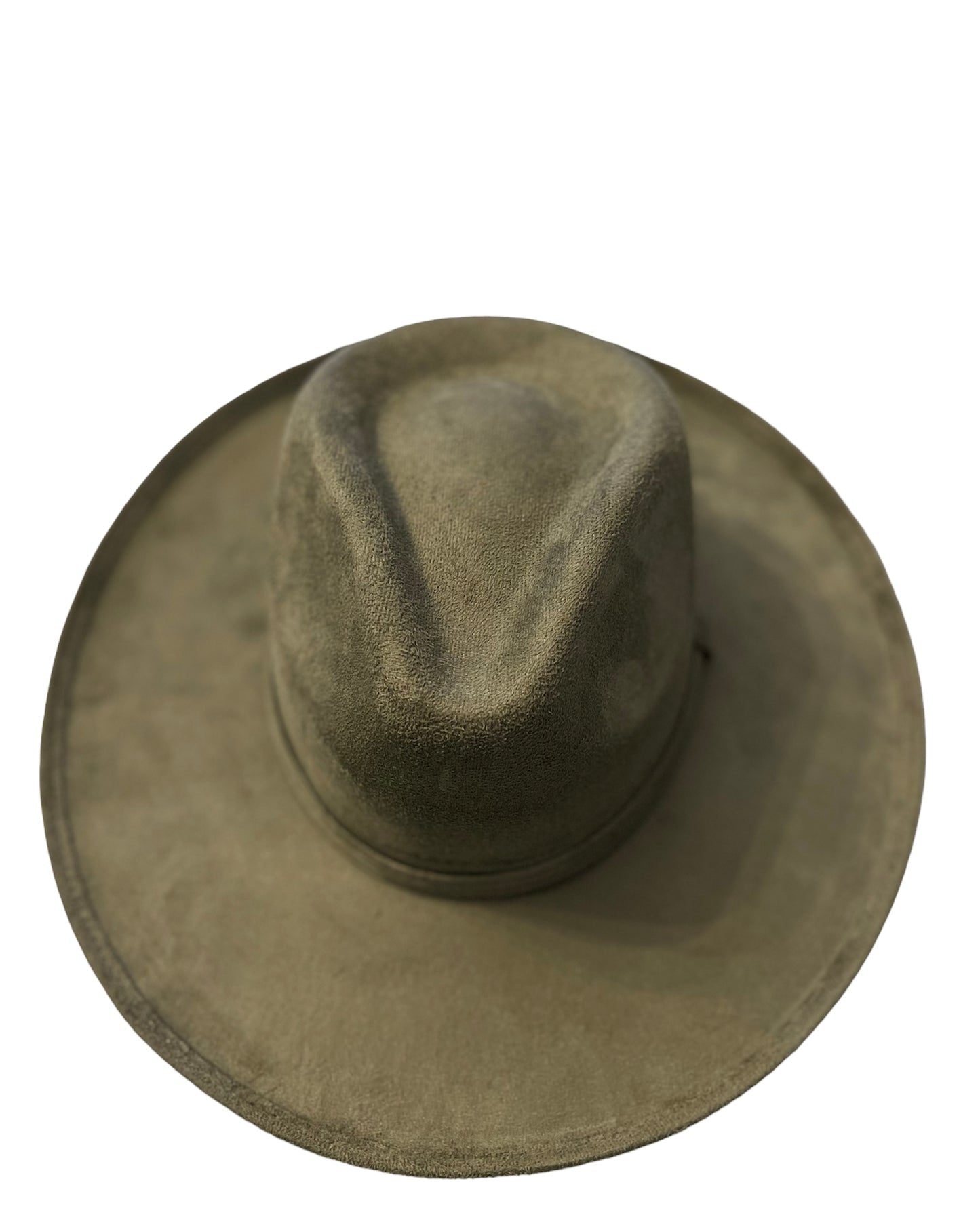 Olive You Vegan Suede Pencil Brim Fedora