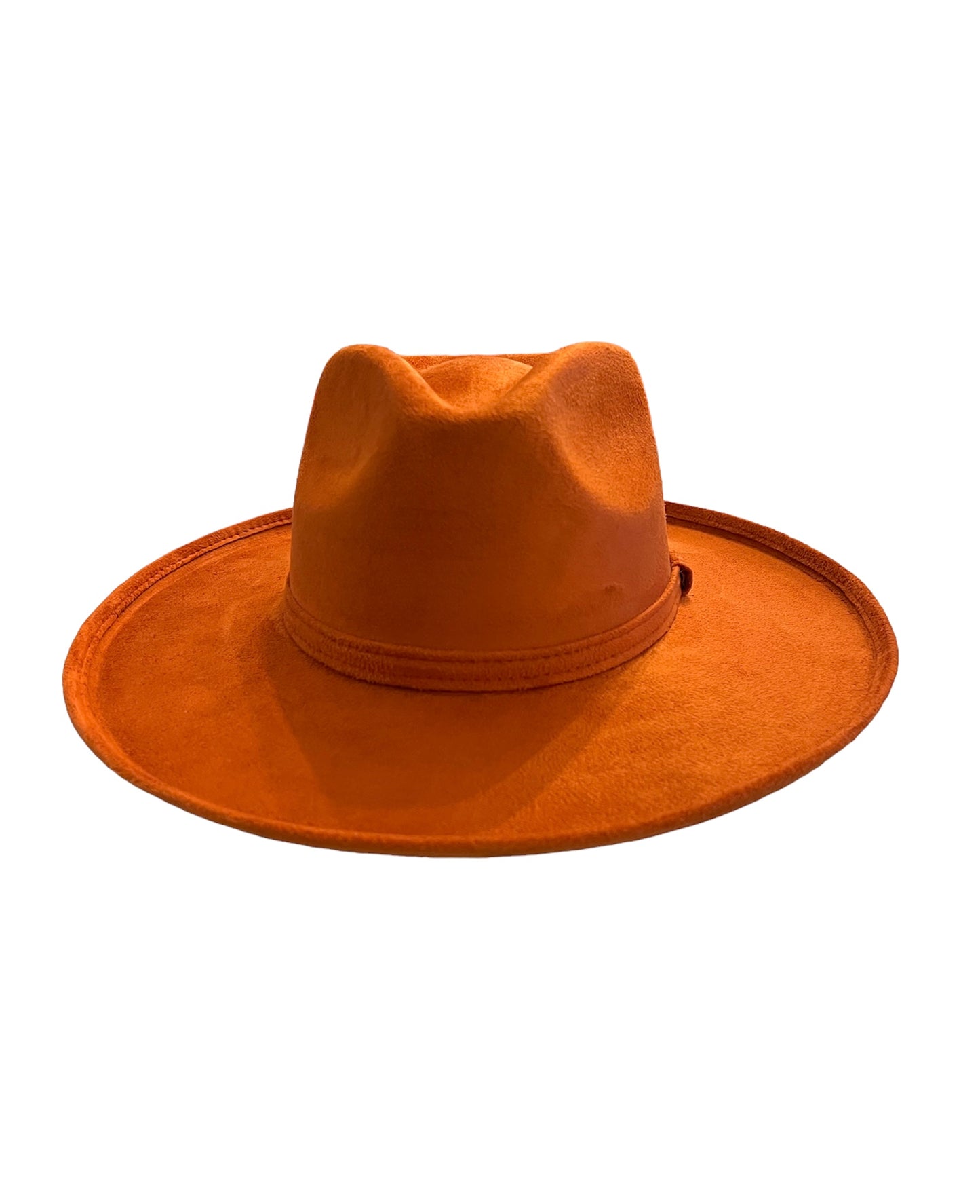 Fall-ing in Love Vegan Suede Pencil Brim Fedora